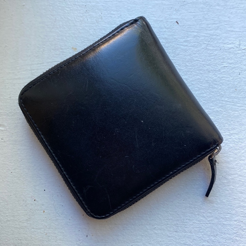 Everlane square leather wallet